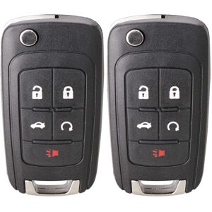 Tlily - 2PCS Car Key Fob Keyless Entry Remote Key For 2010-2019 Chevy Equinox,2011-2016 Chevy Cruze OHT01060512