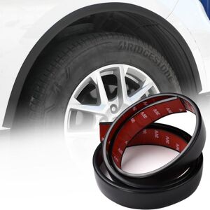 Jalleria - 2Pcs Car Wheel Arch Protectors, 1.5m x 3.5cm Universal Wheel Cover, Car Wheel Arch Trim Strips, Car Wheel Eyebrow Protector Strips (Black)