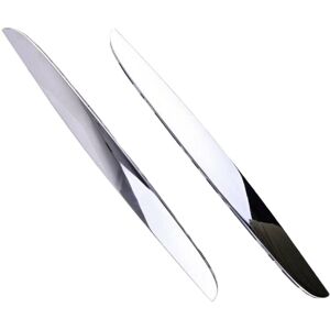 Tlily - 2Pcs Chrome abs Front Bumper Above Kidney Grille Hood Cover Trim 51137117242 for bmw 3 Series E90 E91 2006-2008