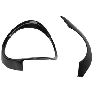Tlily - 2Pcs for Vezel -v 2021 2022 Interior Car Glossy Black Steering Wheel Panel Cover Trim Decoration Frame