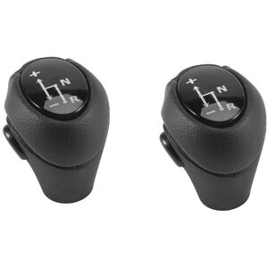 Tlily - 2PCS Gear Knob Automatic Knob Black for Smart Fortwo 450 451 1998-2014 Smart Roadster 452 03-2006 Gear Head Case Sleeve