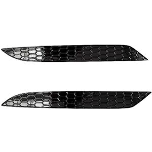 TLILY 2Pcs Honeycomb Tail Rear Fog Lamp Cover Trim Sticker for Golf 7.5 MK7.5 Bar Bumper Reflector Strips