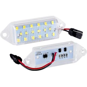 Tlily - 2PCS led Car Number License Plate Light White for Mitsubishi Lancer evo viii 2004-2008 evo x 2008-2018