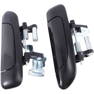 Tlily - 2Pcs Rear Exterior Outside Door Handles Set Black New for Honda City jazz fit 2002-2008