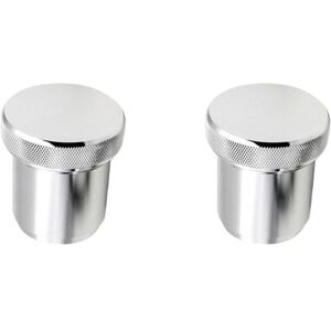 Tlily - 2X Aluminum Alloy 1.5 Inch 1 1/2 id Weld On Fuel Filler Tank Cap & Neck, Sump, Silver