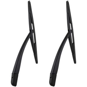TLILY 2X Black Wiper Blades + Arms for Rear Window of Car 307 SW / ESTATE 2000 A 2008