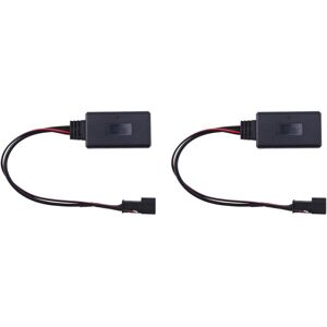 Tlily - 2X Car Bluetooth Audio Module Car Radio Cable Adapter 16:9 E39 E46 E38 E53