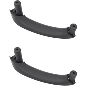 Tlily - 2X Car Interior Inner Door Pull Handle Pull Trim for-Bmw F25 F26 X3 X4 2011-2017,Front & Rear Right Side Black