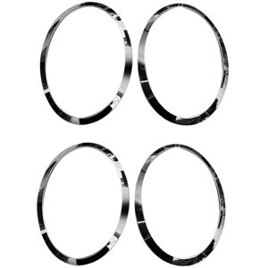 Tlily - 2X for mini Cooper F55 F57 03-18 Chrome Left Right Front Headlights Frame Headlight Eyebrow Ring Cover Trim Replacement