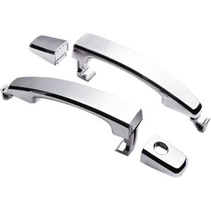 Tlily - 2x Front Left with keyhole Front Right/Rear Chrome abs Door Outer Handle Covers For Chevrolet Captiva Sport/Aveo/Saturn
