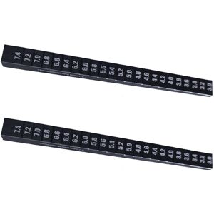 TLILY 2X Metal Measuring Tools Ruler Vehicle Height Gauge 2 1 + Bottom Stop for 1/10 Rc Touring Car and Drift