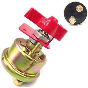 TLILY 2X Universal Forklift Excavator Marine Battery Disconnect Switch with Bracket Lock Cut Off Metal Button
