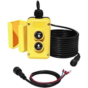 Tlily - 3 Wire Dump Trailer Remote Control Switch for 12V dc Single Acting Hydraulic Pump Lift Unloading