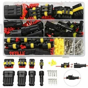 Simplicity CCYKXA 352Pcs 1 2 3 4 Pin Waterproof Car Electrical Connectors Terminals Assortment Kit for Motorcycle Car Scooter Truck Boat