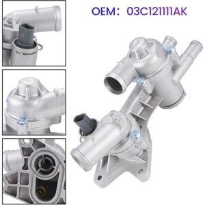 Tlily - 03C121111AK Car Engine Coolant Thermostat Controller Enhanced Aluminum Alloy Material for vw Polo Bora Sagitar