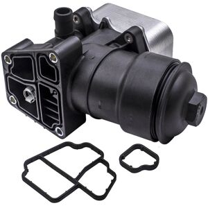 MAXPEEDINGRODS BFO - Oil Cooler Cap Housing Filter + Gasket for Audi Seat Skoda vw cc 2.0TDI 1.6TDI