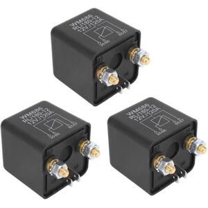 TLILY 3pcs DC 12V Relay Battery Isolating / 120A Load for Car Trucks (12V 120A)