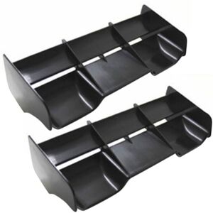 Tlily - 3X 1:8 rc Cars rc Plastic Nylon Tail Wing for 1/8 Scale Nitro Electric Powered Off Road BuggyTruck Remote,Black