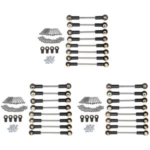 Tlily - 3X Upgrade Spare Part Metal Suspension Toe Links Set for 1/16 C14 C24 rc Car Parts