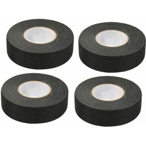 CYSLMUK 4 Pack Black Automotive Tape (1.5cm x 15m) - Automotive Fabric Tape, High Temperature Tape, Heavy Duty Black Tape, Fabric Tape, Automotive Wiring Tape