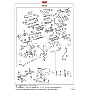 Tlily - 04111-36040 Engine Full Gasket Set for Toyota Highlander Venza Sienna Lexus rx 2.7L 2008-2016 Cylinder Head Repair Kits