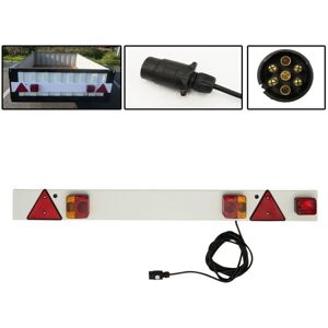 Securefix Direct - 4ft 6'' Standard Trailer Board, 6M Cable - Fog Lights Reflectors Towing Rack Boat Van Car Caravan