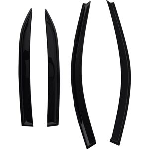 MAXPEEDINGRODS 4PC Outside Mount Wind Deflectors for Mercedes E-Class 2009-2016 Black Tinted