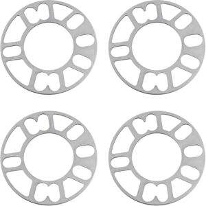 Tlily - 4Pcs Aluminum Wheel Spacers Shims Plate Auto 5mm Stud for 4X100 4X114.3 5X100 5X108 5X114.3 5X120