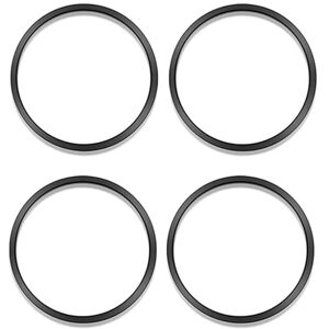 Tlily - 4Pcs Black Car Interior ac Vent Outer Surrounding Circle Ring Trims for 2016-2023