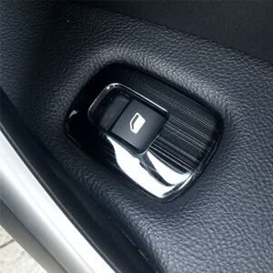 TLILY 4Pcs Car Door Window Armrest Cover Switch Button Panel Trim for C5 508