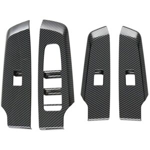 Tlily - 4Pcs Car Door Window Lift Button Panel Cover Interior Door Panels Trim for Mitsubishi Outlander 2022+ lhd,b