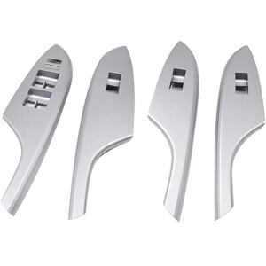 Tlily - 4PCS Car Door Window Switch Bezel Trim Window Glass Panel Armrest Lift Switch Button Cover for Toyota Corolla 2009-2013