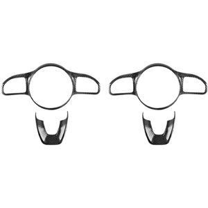 Tlily - 4Pcs Car Steering Wheel Button Frame Sticker Trim for W177 W205 W213 Sport Edition 2019-2020