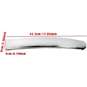 TLILY 4PCS Chrome Front Bumper Moulding Trim Strips Set for 2007-2015 Exterior Bar Lower & Upper Panel
