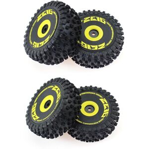 Tlily - 4Pcs Front and Rear Wheel Tire Tyre for 144001 144010 124016 124017 rc Car Upgrade Parts Spare Accessories