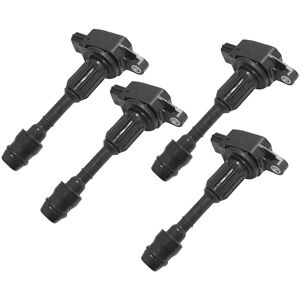 TLILY 4PCS Ignition Coil Set For Nissan Hr15de Tiida Sunny Almera Bluebird 1.5l 22448-Ax001