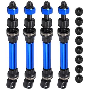 Tlily - 4Pcs Metal Steel Front and Rear Drive Shaft cvd for Arrma 1/10 senton vorteks Big Rock Upgrade Parts,2
