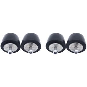 Tlily - 4Pcs Replacement Bumper Hood Bumper Pad Black Rubber for Wrangler yj jk 1987-2018