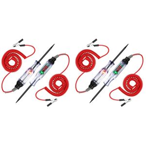 Tlily - 4Pcs Test Light, 6V-24V dc Car Circuit Tester and Electric lcd Digital Voltage Continuity Auto