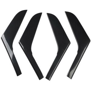 Tlily - 4PCS/Lot Car Stickers abs Carbon Fiber Grain Interior Door Armrest Decoration Cover For-Volkswagen Golf 6 MK6 2009-2013