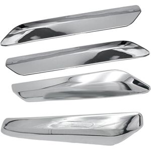 TLILY 4Pcs/Set Car Front+Rear Bumper Strip Cover Trim Chrome Decoration for C5 2009 2010 2011 2012