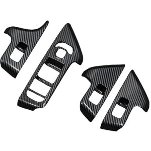 Tlily - 4PCS/Set Door Window Button Switch Panel Trims Cover Stickers for Mercedes-Benz GLB/GLA/EQA/EQB-Class X247 2020-2024 lhd