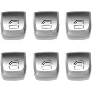 Tlily - 6X Car Left Right Front Window Switch Repair Button Cover for Mercedes Benz c Class W205 C200 W253 glc 260 2229052203