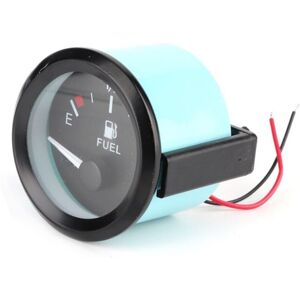 Cyslmuk - 52mm Universal Car Fuel Level Gauge led Digital E-1/2-F Range Meter with Fuel Sensor