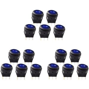 TLILY 5X 12V 20A Waterproof Round On/Off Rocker Switch Car Auto Boat spst