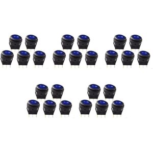 TLILY 5X 12V 20A Waterproof Round On/Off Rocker Switch Car Auto Boat spst