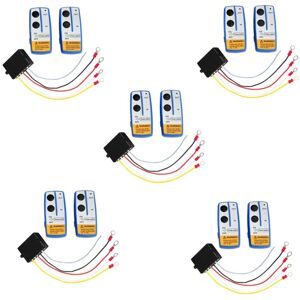 Tlily - 5X Wireless Winch Remote Control Switch Lift Gate Hydraulic Pump Dump Bed 12V Recovery Tow Truck