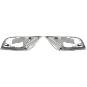 Tlily - 6AH12SZ0AB Car Chrome Front Fog Light Trim Frame 6AH13SZ0AB for Jeep Grand Cherokee 2017-2021 Bumper Grille Trim