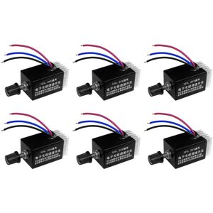 Tlily - 6Pcs dc 12V/24V 10A Motor Speed Regulator Switch Controller for Car Truck Fan Heater Control
