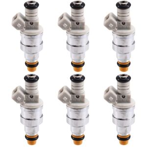 Tlily - 6Pcs Fuel Injectors 0280150907 0280150941 Fit for 4.9L 3.0L V6 I6 1990-1995